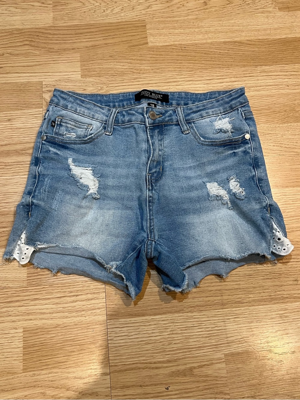 Judy Blue Lace Jean Shorts